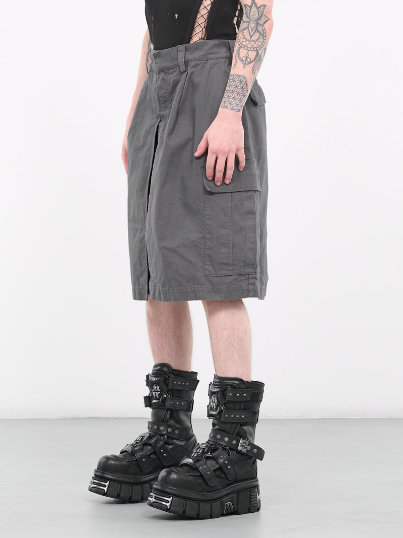 Wrap Cargo Shorts (CB027FAB0010700-SLATE-GREY)