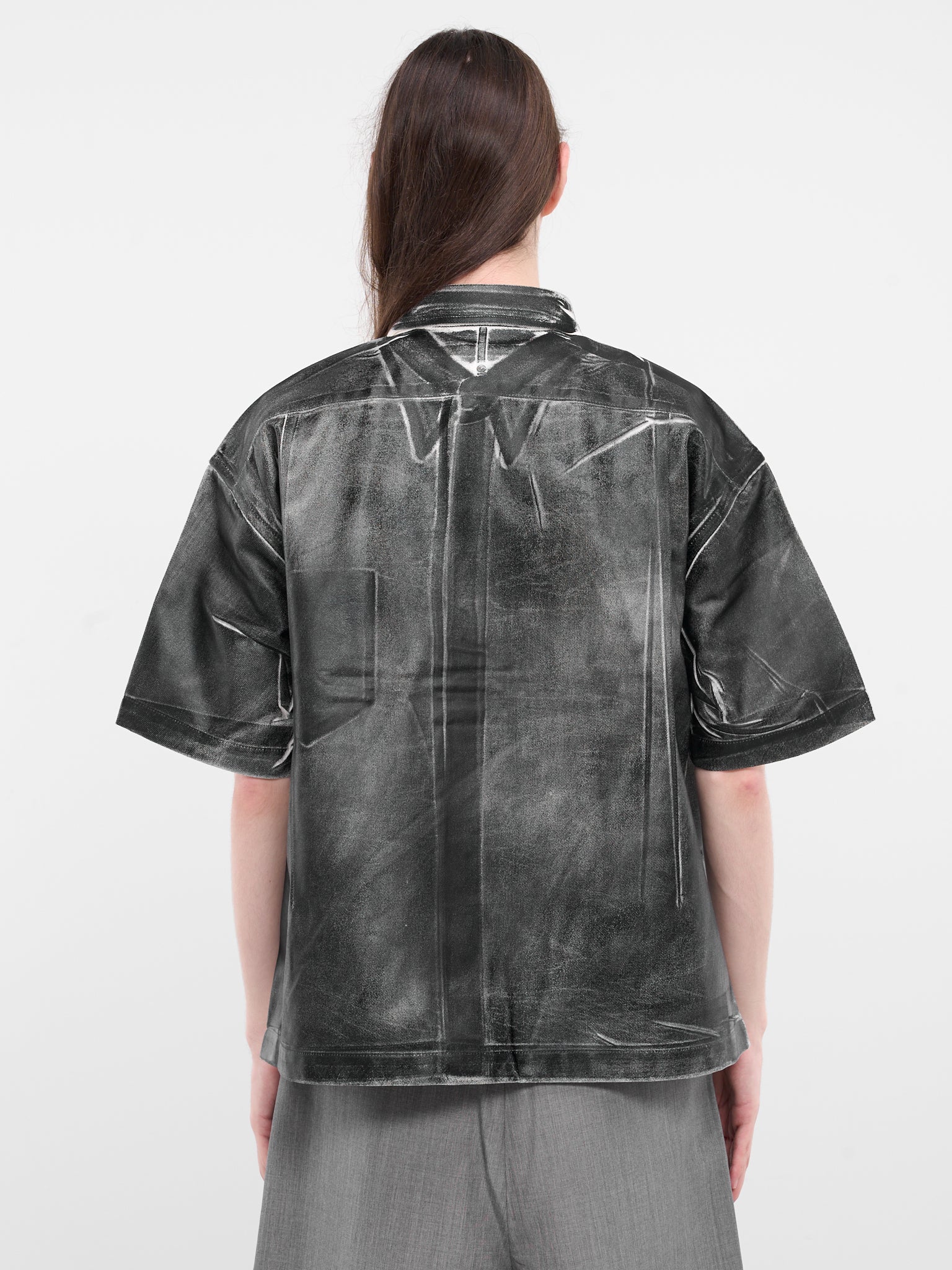 Overprinted Bold Cuboid Shirt (CB4-914-F9900-BLACK)