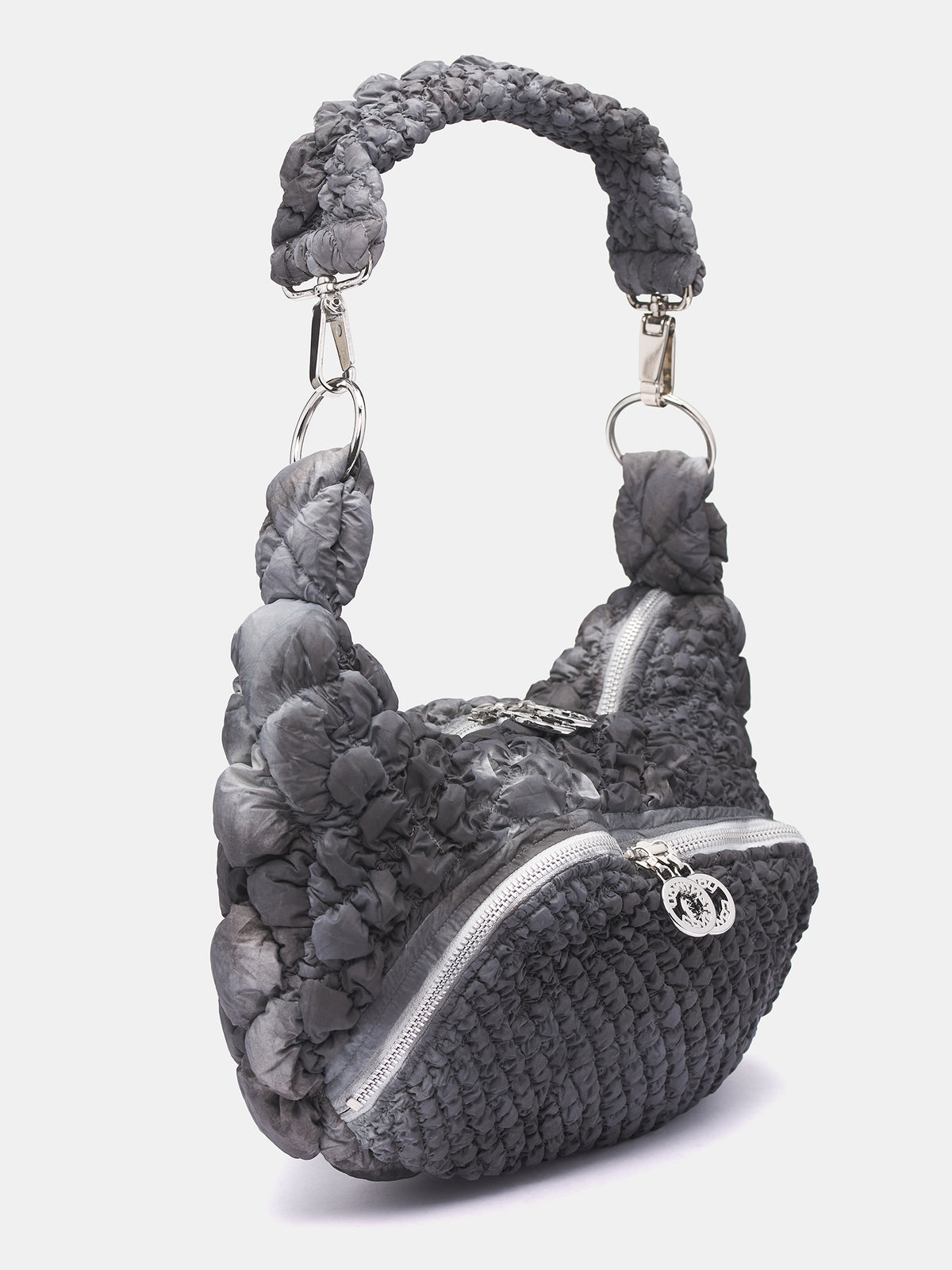 Expandable Quilted Handbag (CCS4-ACSS-QLTHBAG-GRAPHITE)
