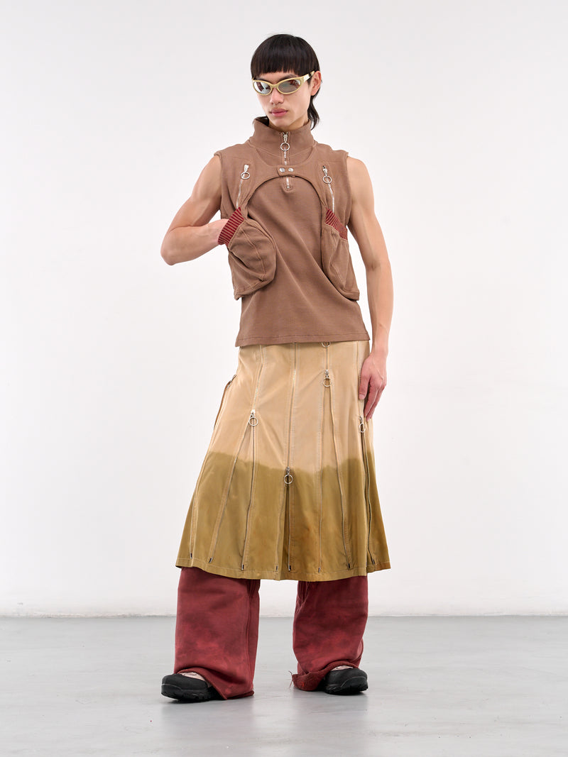 Waffle Jersey Utility Vest (CCS4-TOP-WAFLUTIL-BROWN)