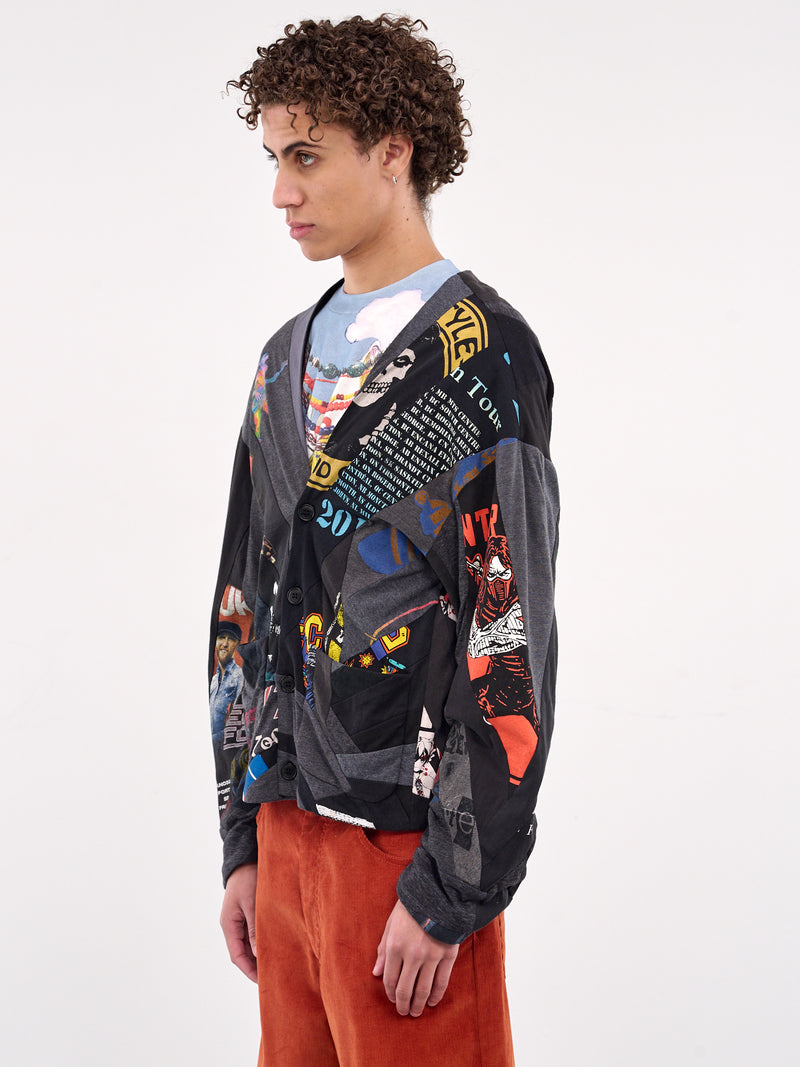 Patchwork Cardigan (CD-SV-NGS-1001-BLACK)
