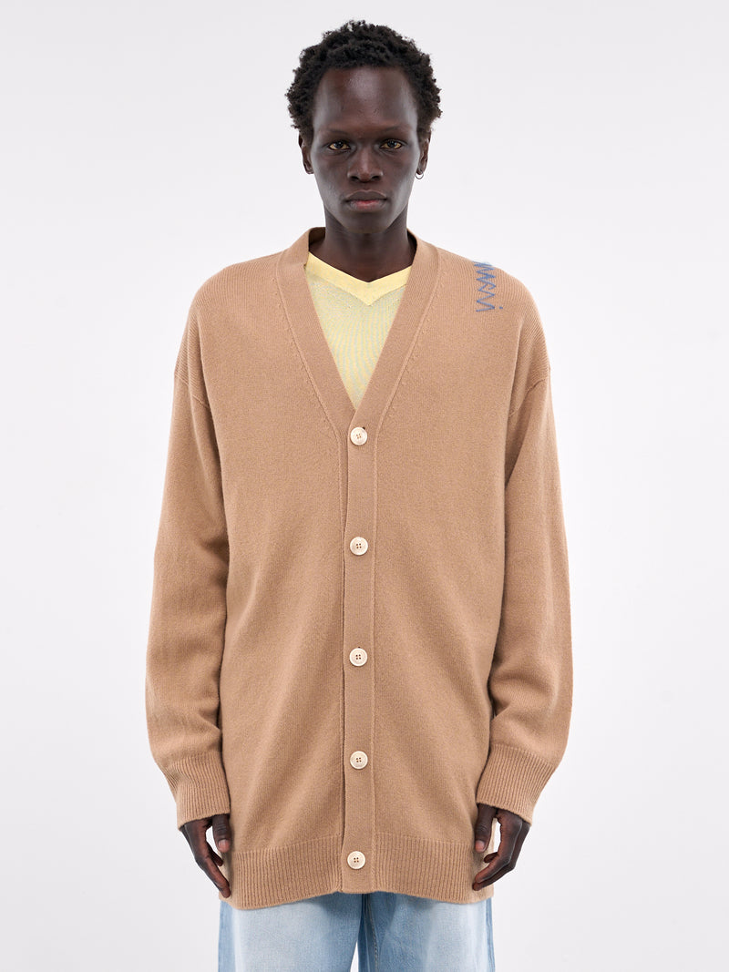 V-Neck Cardigan (CDMG0153A0-UFWH24-BROWN)
