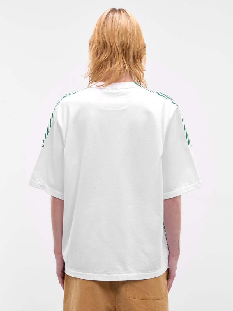 Stripe Print Big Tee (CF-21-01-05-05-GREEN-WHITE-STR)