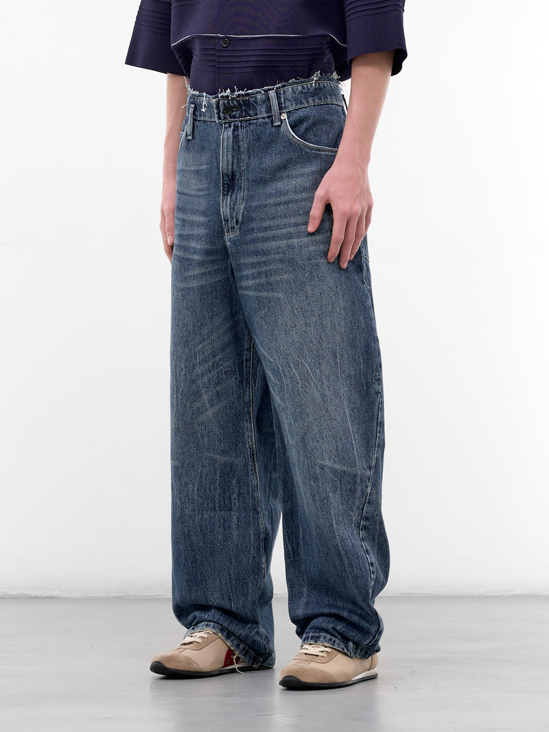 Vintage Wash Denim Wobbly Jeans (CF-21-15-03-02-VINTAGE-WASH)
