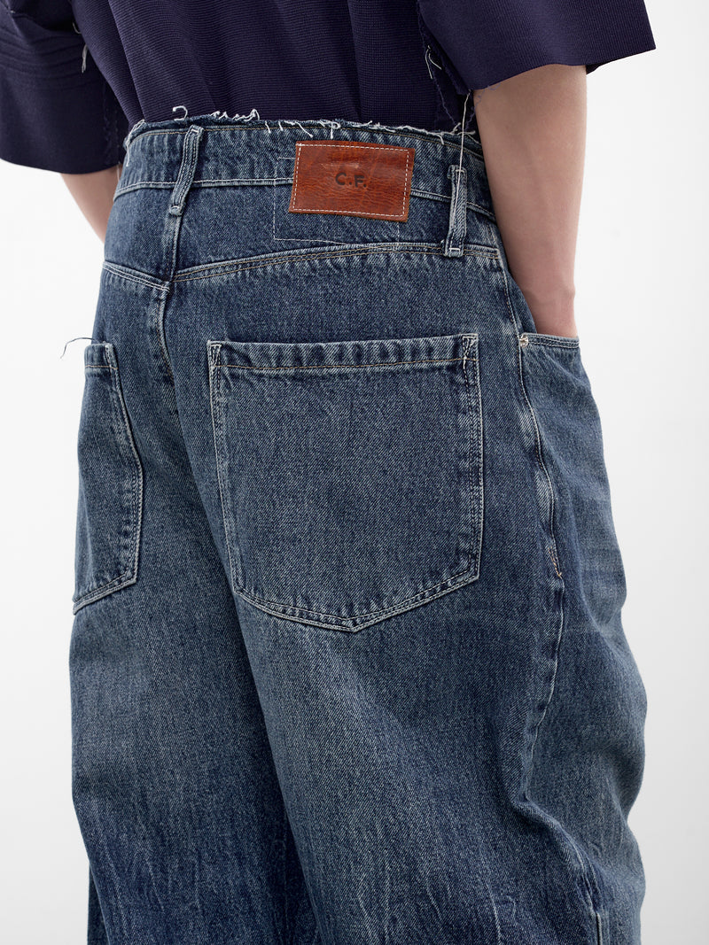 Vintage Wash Denim Wobbly Jeans (CF-21-15-03-02-VINTAGE-WASH)