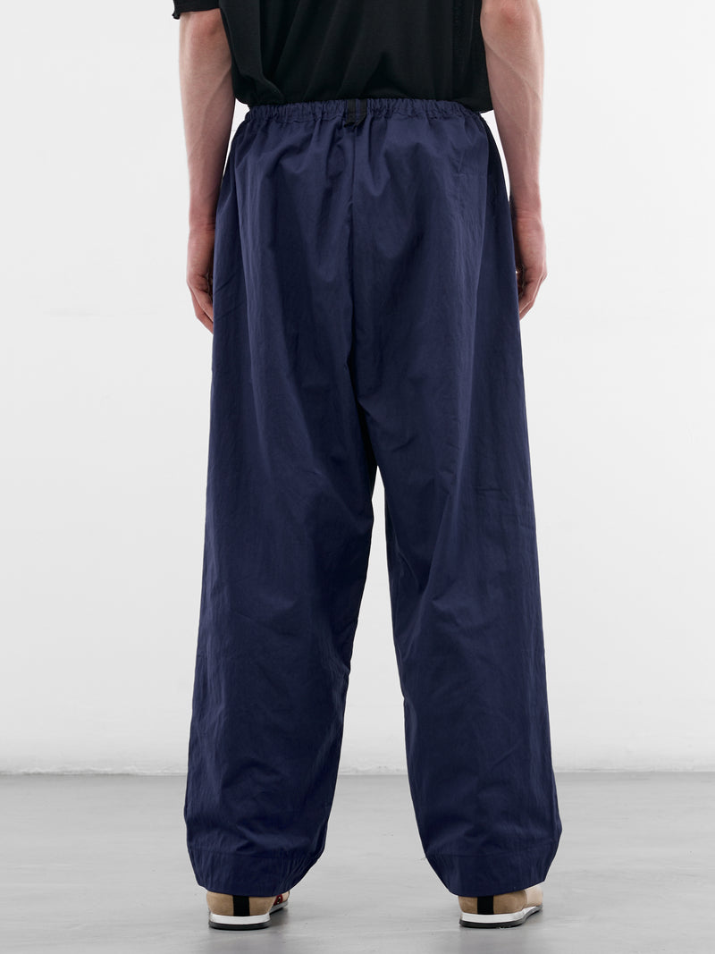 Blue Cotton Wide Simple Pants (CF-21-06-01-02-BLUE)