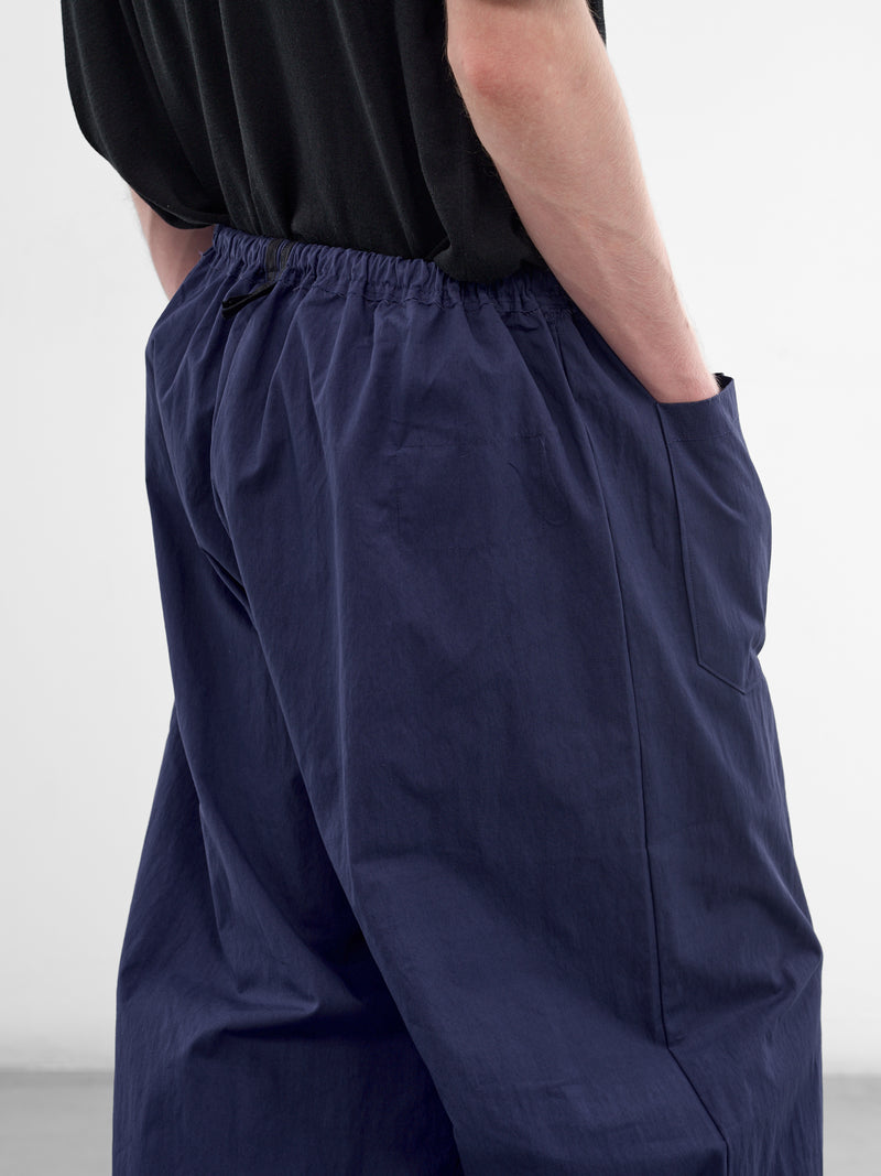 Blue Cotton Wide Simple Pants (CF-21-06-01-02-BLUE)