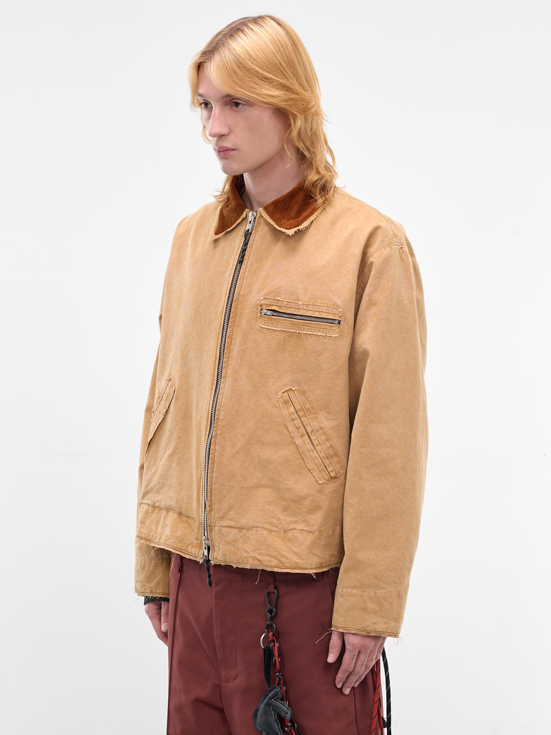 Sand Deconstructed Workwear Jacket (CF-21-10-01-01-SAND-VINTAGE-WA)