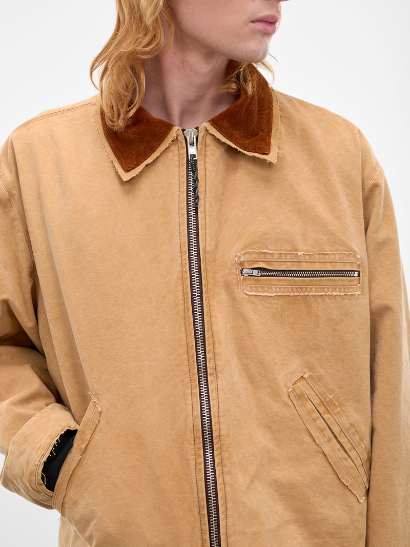 Sand Deconstructed Workwear Jacket (CF-21-10-01-01-SAND-VINTAGE-WA)
