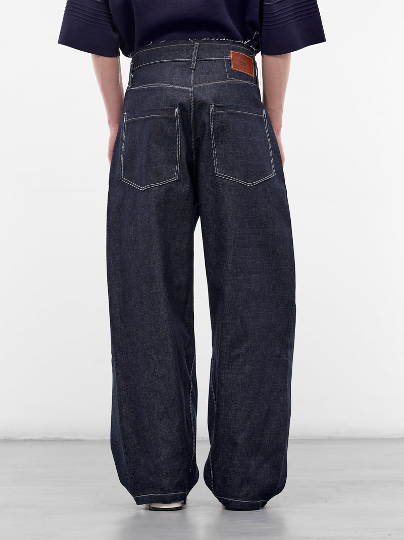 Vintage Raw Denim Wobbly Jeans (CF-21-15-03-01-BLUE)