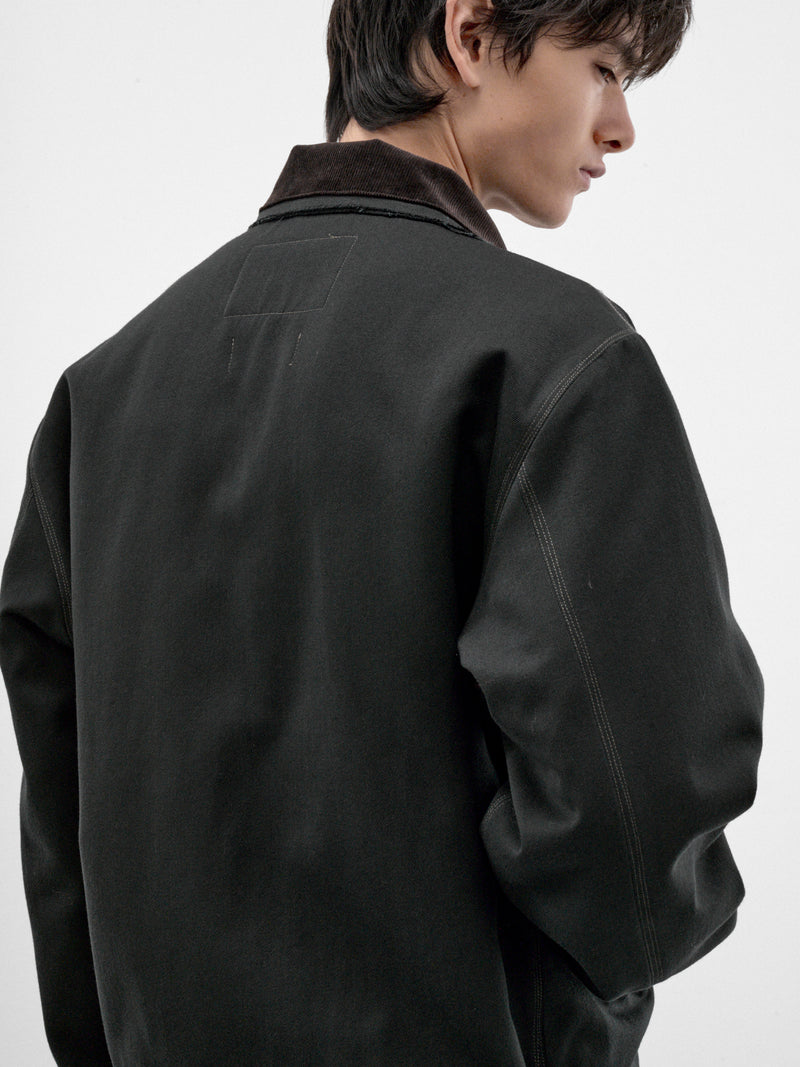 Gray Wool Twill Workwear Jacket (CF-22-10-03-01-GREY)