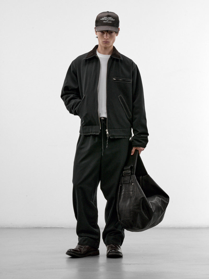 Gray Wool Twill Relaxed Trousers (CF-22-06-02-03-GREY)