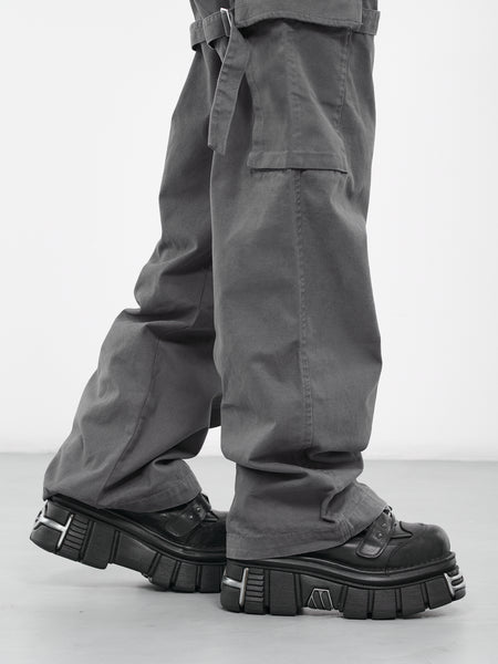 【新品】OHOTORO＊Slice Cargo Pants charcoal 新品 OHOTORO Slice Cargo Pants charcoal S