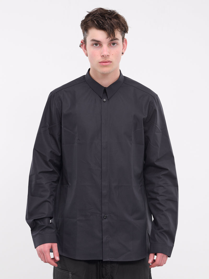 Concealed Placket Shirt (CH1010-BLACK)