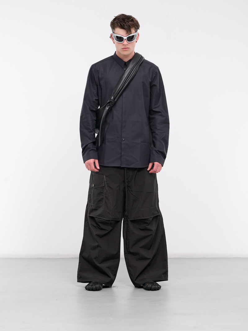 Concealed Placket Shirt (CH1010-BLACK)