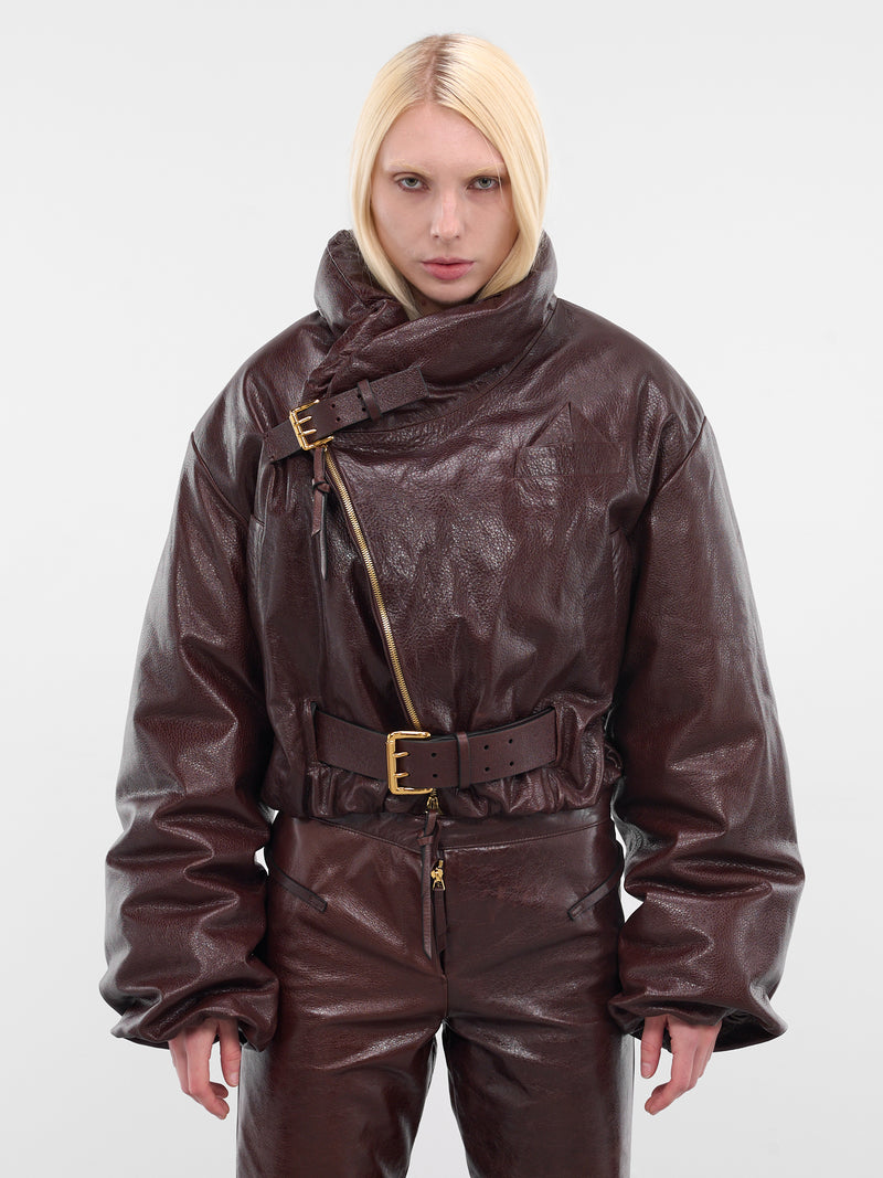 Brown Leather Christie Bomber Jacket (CHRISTIE-BOMBER-2-TOFEE)