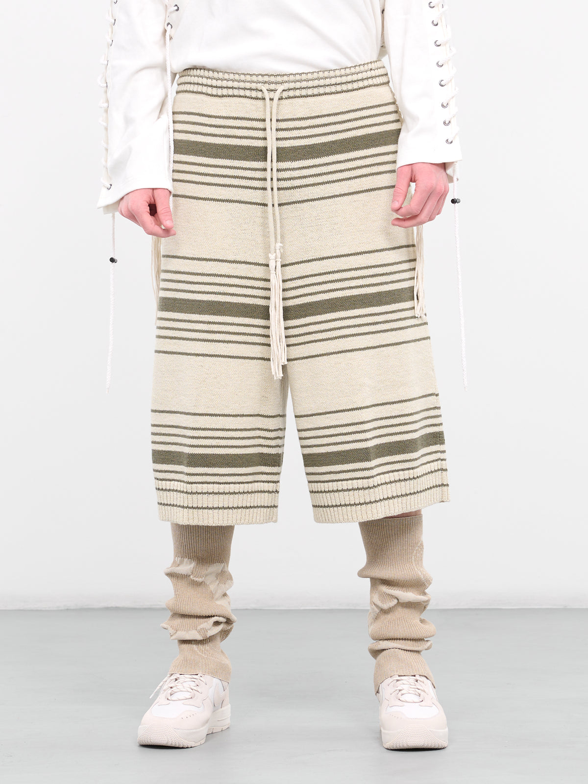 Stripe Shorts (CKNTRP01-ECRU-MONO-STRIPE)