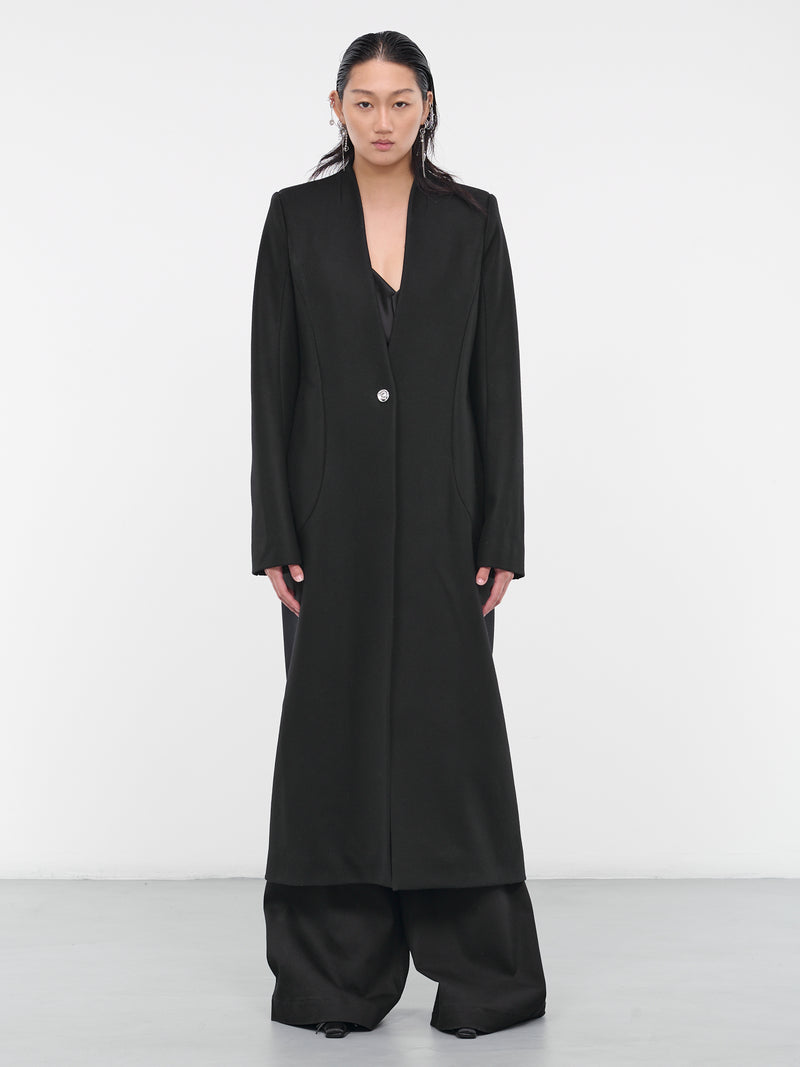 Paneled Wool Coat (CL25-BLACK)