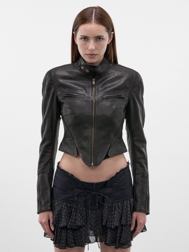 Black Leather Claw Jacket (CLJA0BLK-CLAW-BLACK)