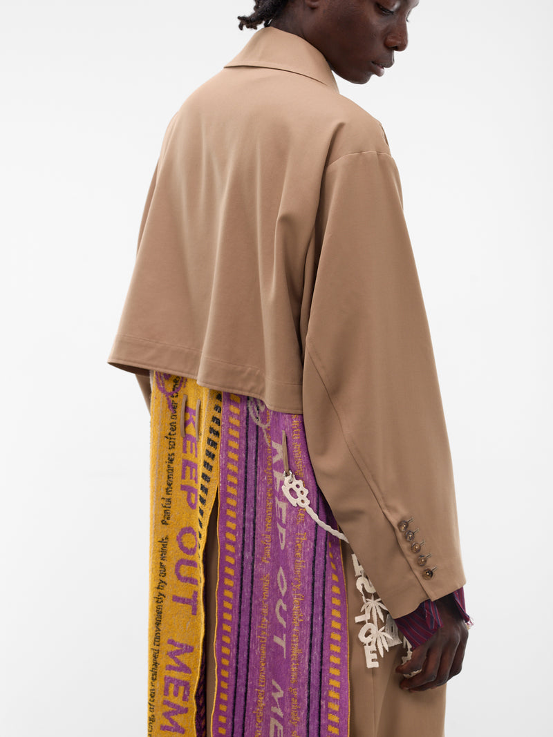 Beige Memory Keychain Chest Coat (CO-SV-NRS-1002-BEIGE)