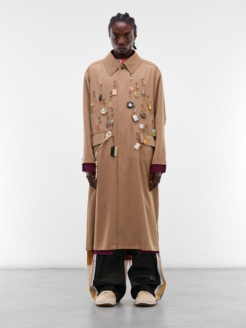 Beige Memory Keychain Chest Coat (CO-SV-NRS-1002-BEIGE)