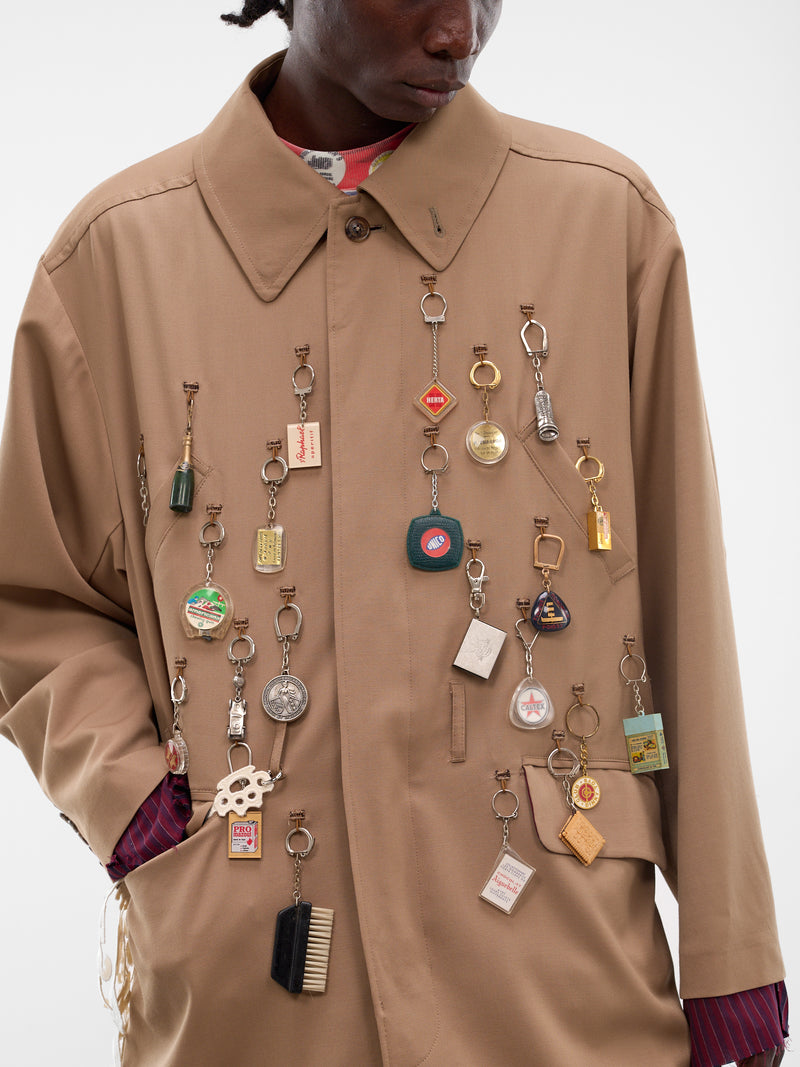 Beige Memory Keychain Chest Coat (CO-SV-NRS-1002-BEIGE)