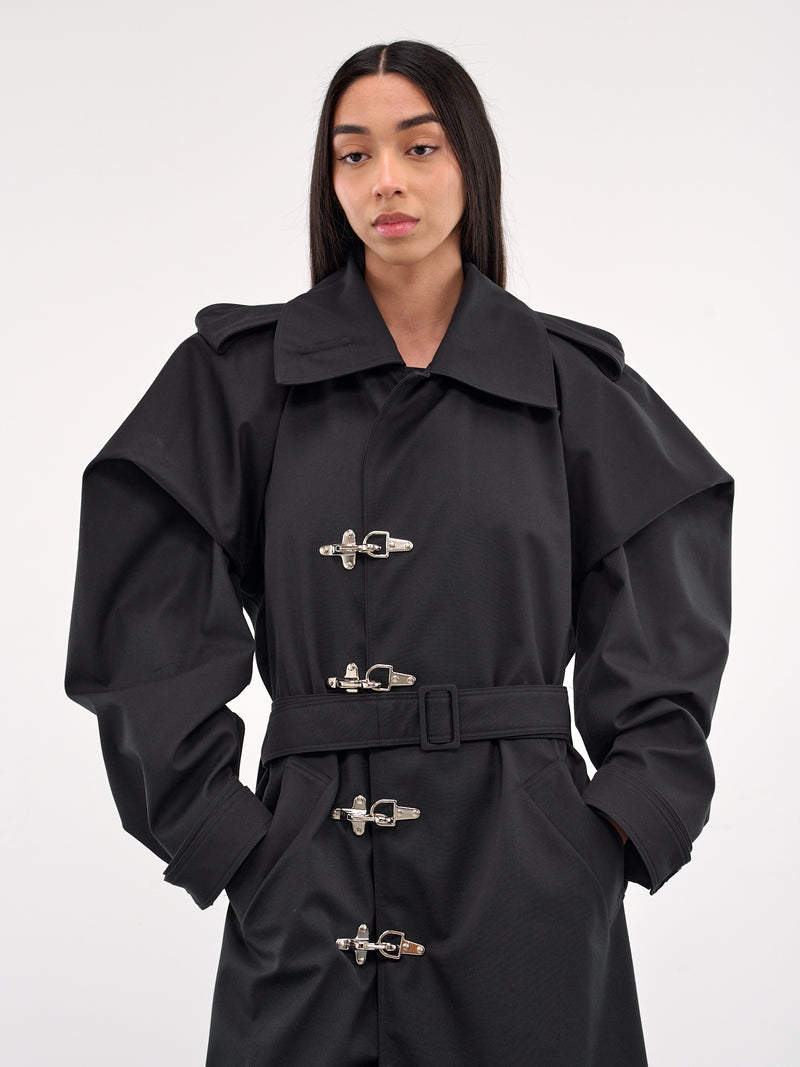 Carabiner Trench Coat (CO018-NAVY)