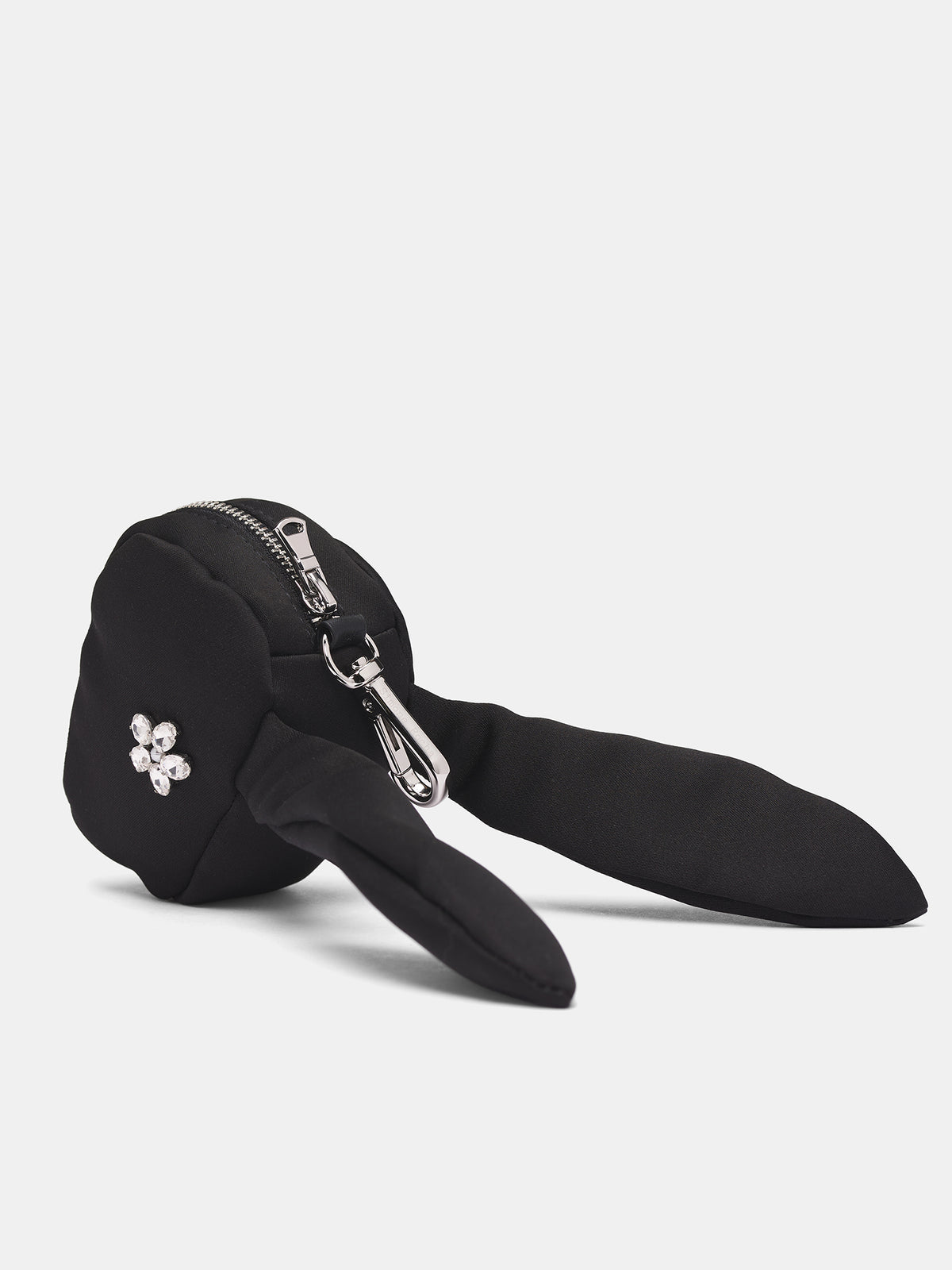 Hare Coin Purse Charm Bag (COINPURSE1-0812-BLACK-CLEAR)