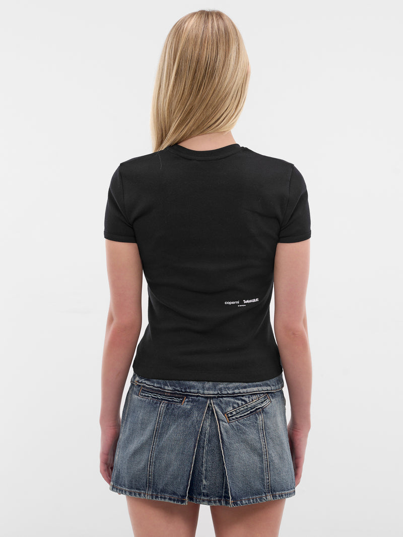 Black Tamagotchi Graphic Tee (COPBJS07F5012-BLACK)