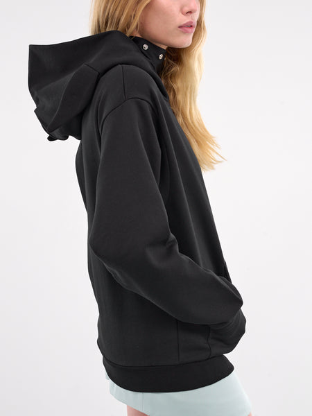 【Coperni】クレープジャケット Alien Ears Hoodie (COPJS111BIS523-BLACK)