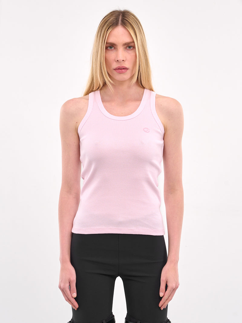 Rib-Knit Logo Tank (COPJS12F5033-PINK)