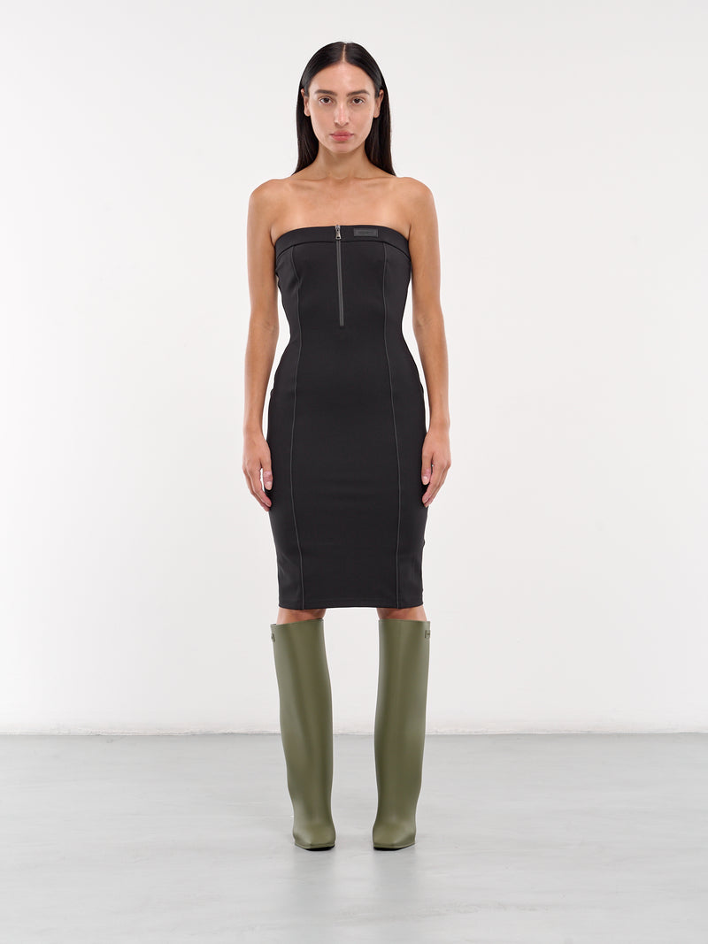 Bustier Open Back Midi Dress (COPJS95F5004-BLACK)