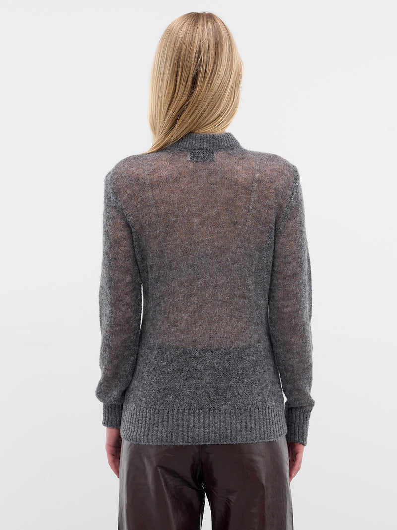 Gray Wool Knit Sweater (COPML180Y100-GREY)