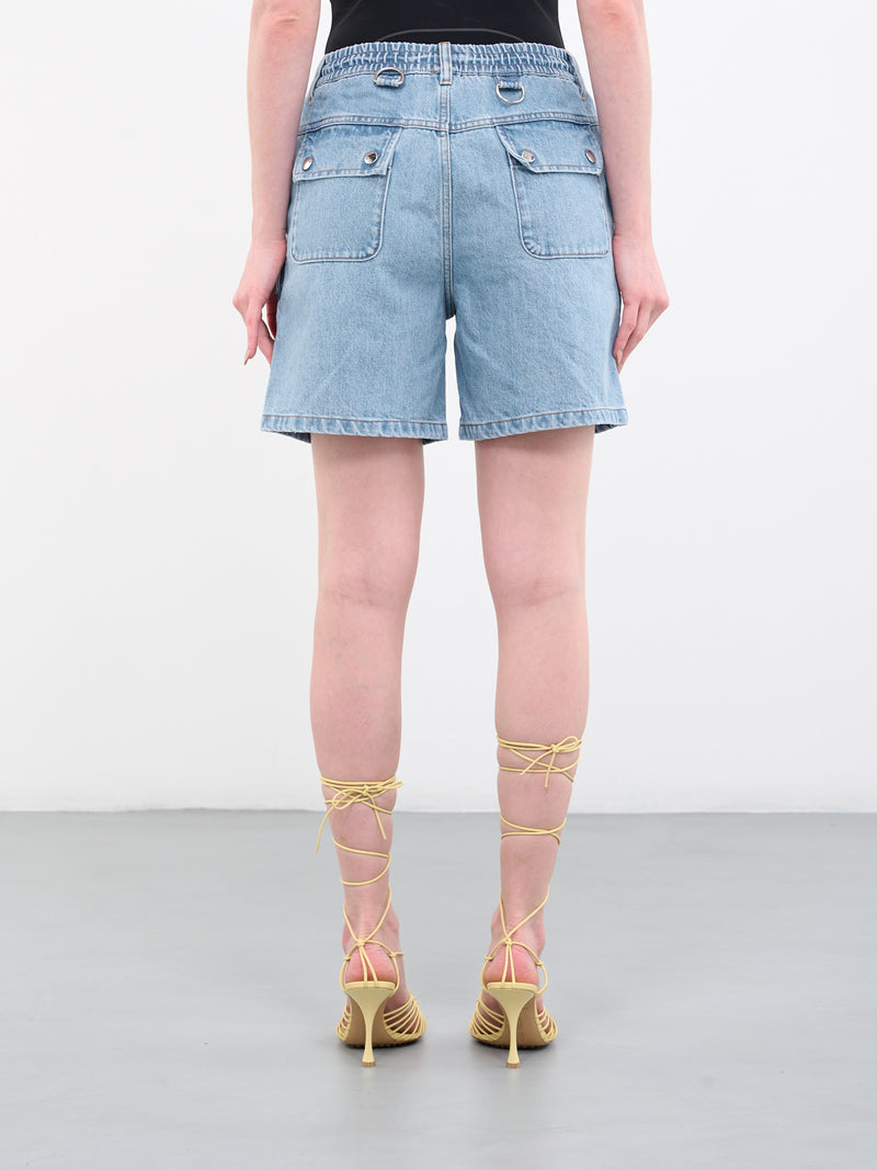 Denim Cargo Shorts (COPP21248-ICE-BLUE)