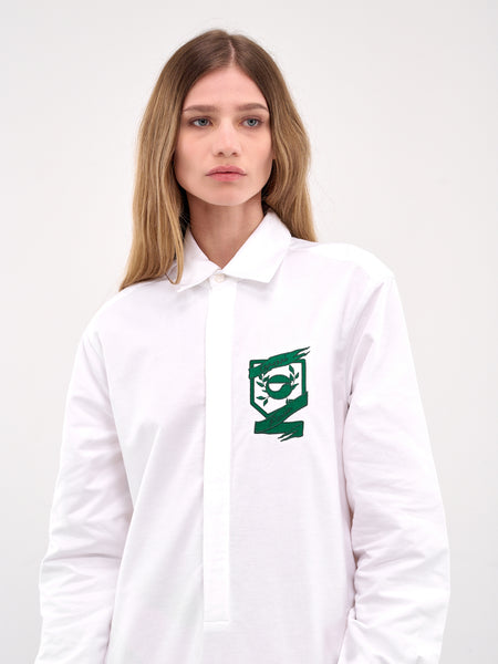 ワンピース COPERNI Woman Dress White COPR147F2018 WHT Gathered Hem Shirt Dress (COPR147F2018-WHITE)