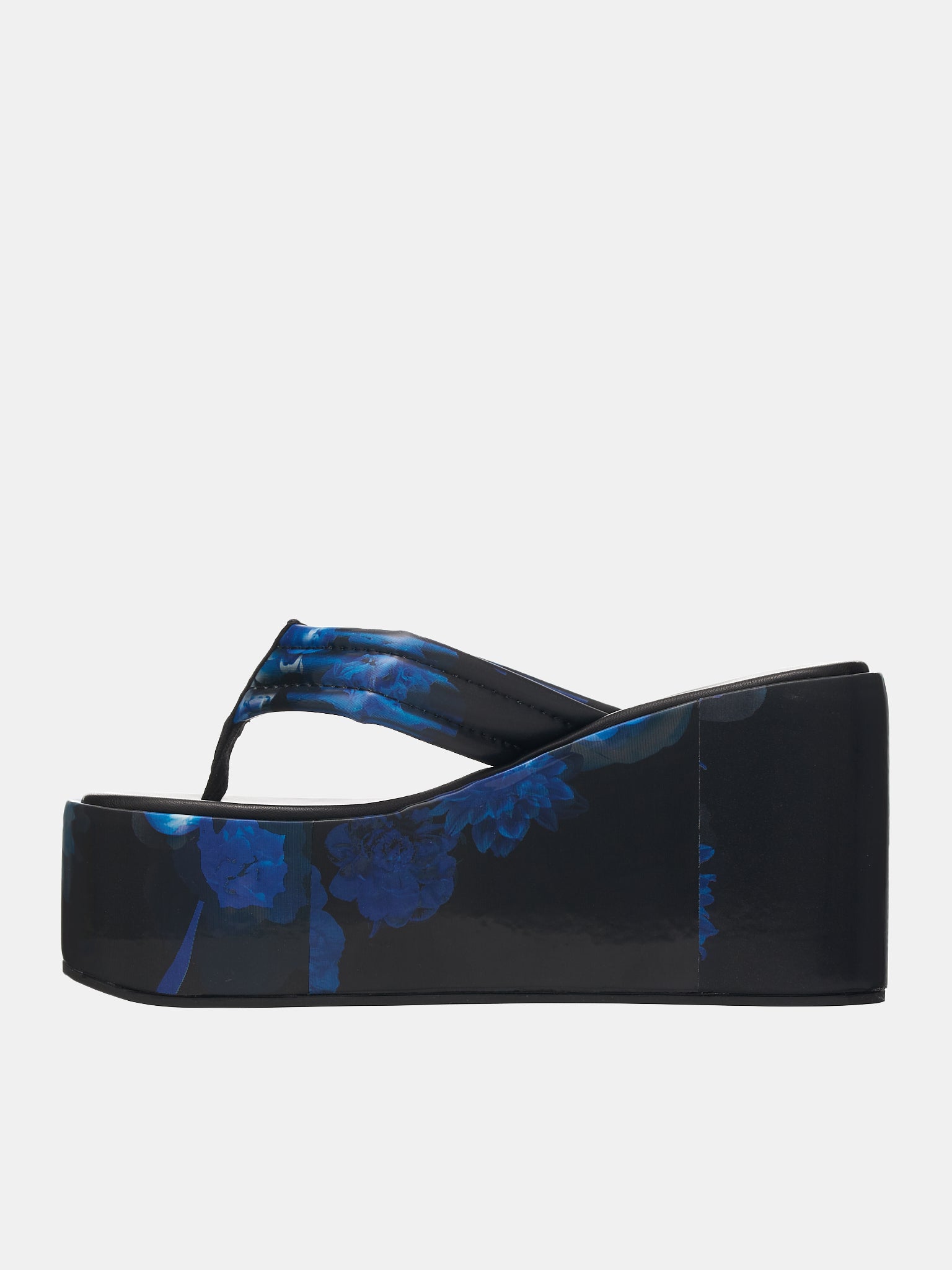 Holographic Wedge Sandals (COPSH09223-BLUE-BLACK)