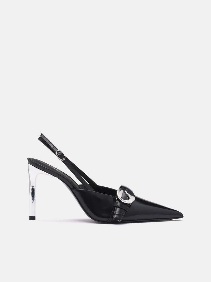 Slingback Belt Heels (COPSH82F6052-BLACK)