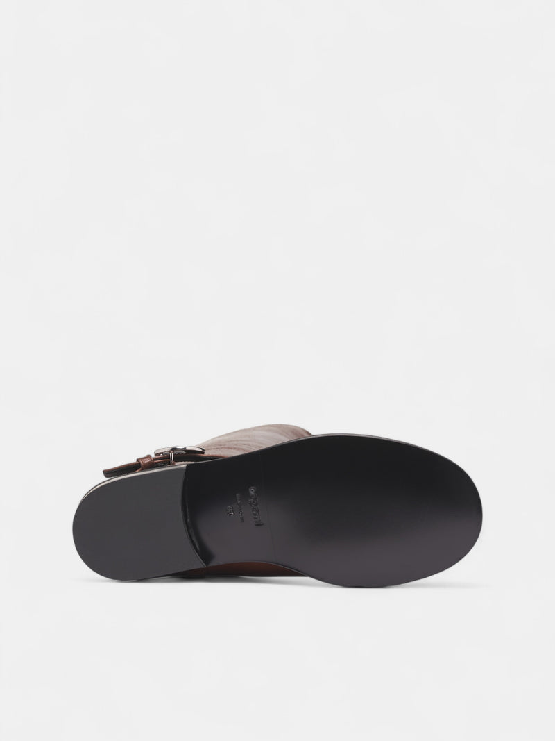 Brown Leather High Cavalier Boots (COPSH85F6064-BROWN)