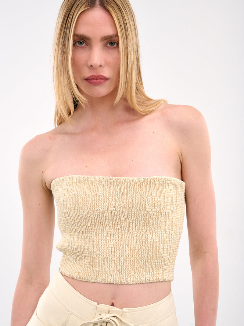 Pleated Corset Top (COR01CR-CREAM)