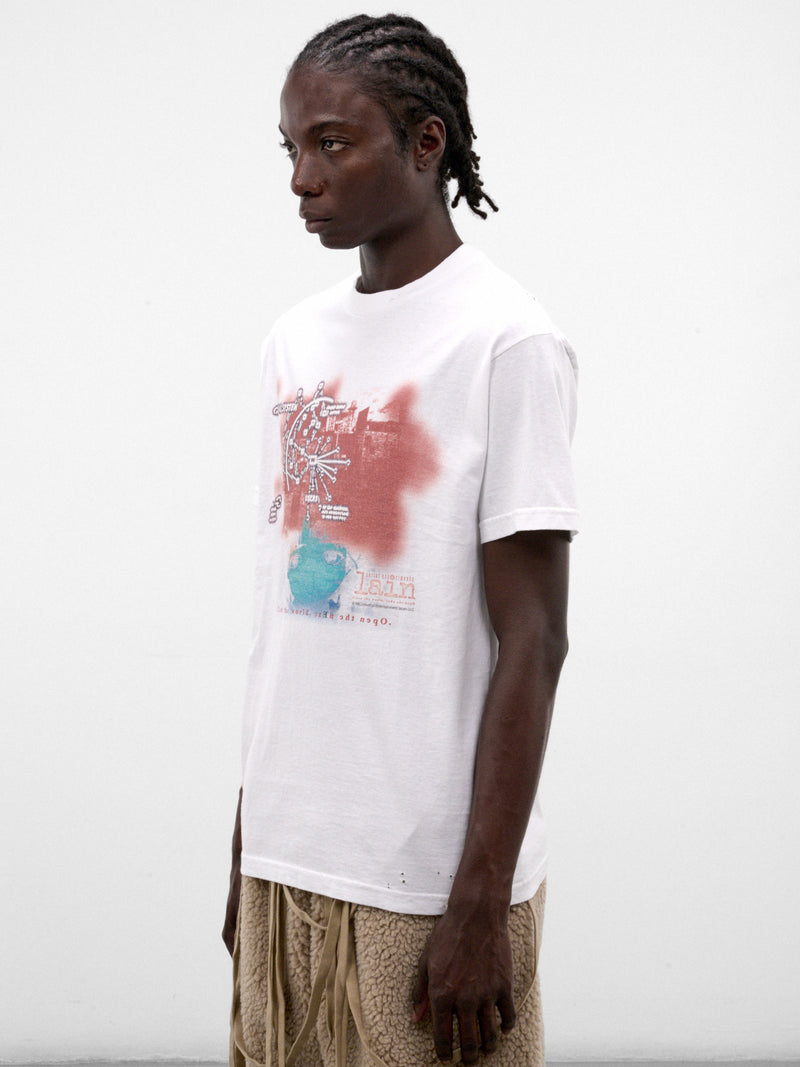 White SEV vs Lain Tee (CT-SV-NRA-1012-WHITE)