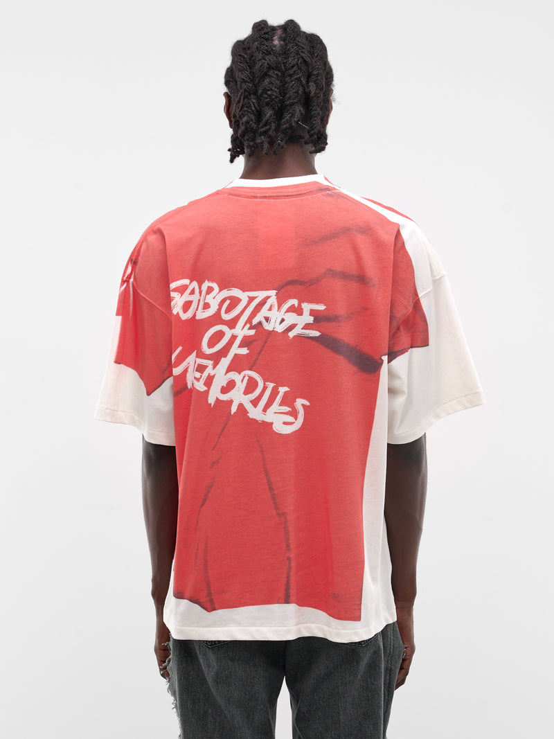 Trompe L'oeil Vintage Graphic Tee (CT-SV-NRS-1008-RED)