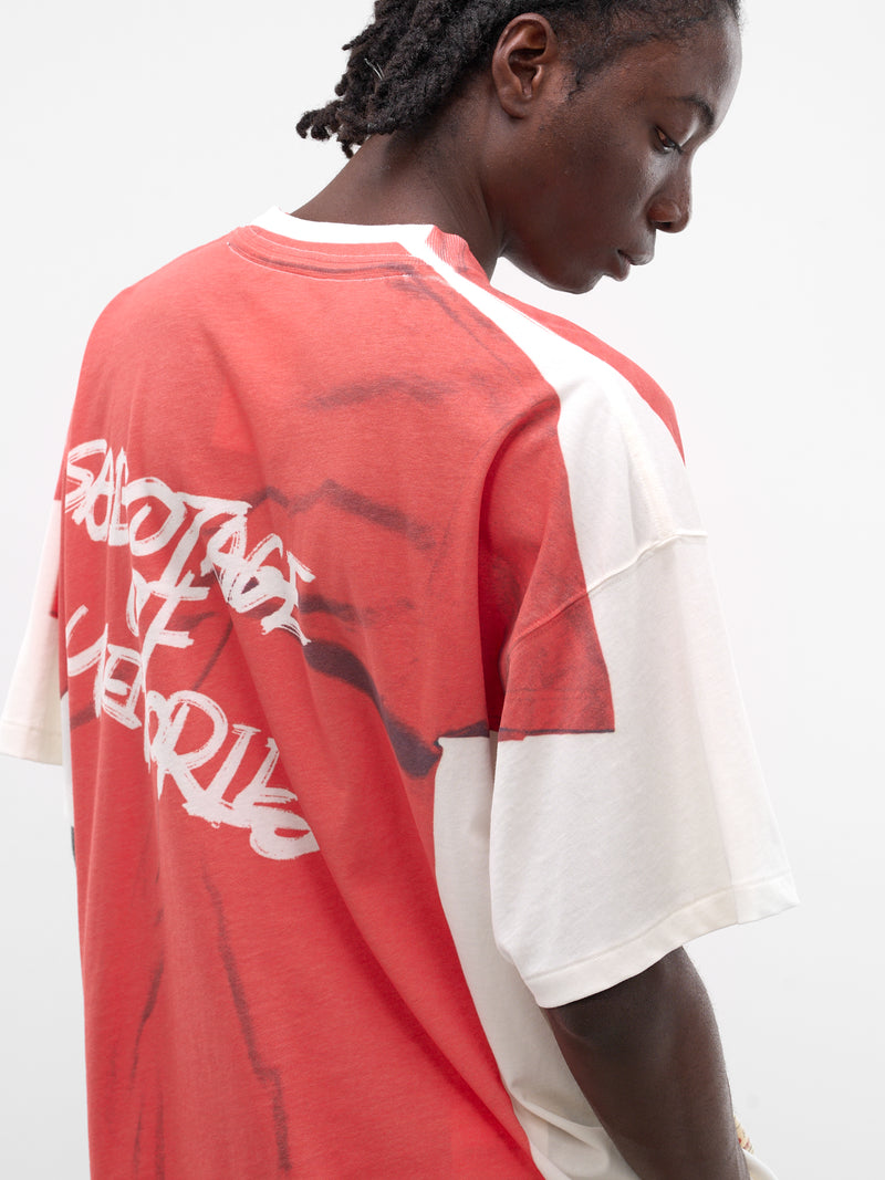 Trompe L'oeil Vintage Graphic Tee (CT-SV-NRS-1008-RED)