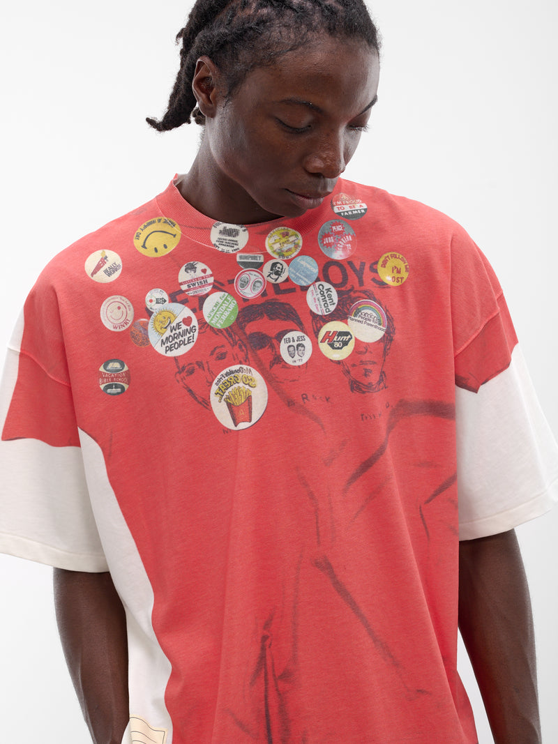 Trompe L'oeil Vintage Graphic Tee (CT-SV-NRS-1008-RED)