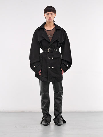 PANERO \"TRENCH COAT\"（BLACK） Trench Coat