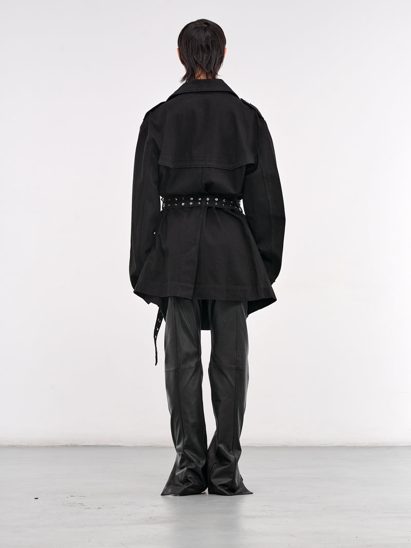 Honey Trench Coat (CT010-U-DEN-BLACK)