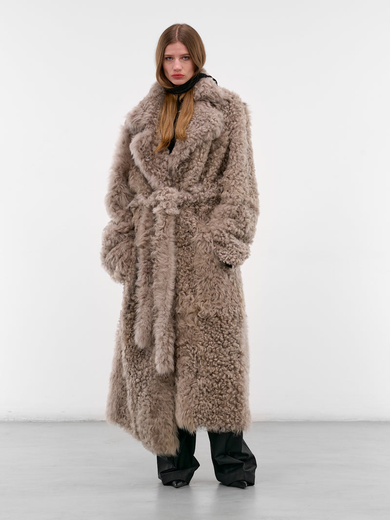 Pearl Oversized Shearling Coat (CT014-W-SHEARLING-PEARL)