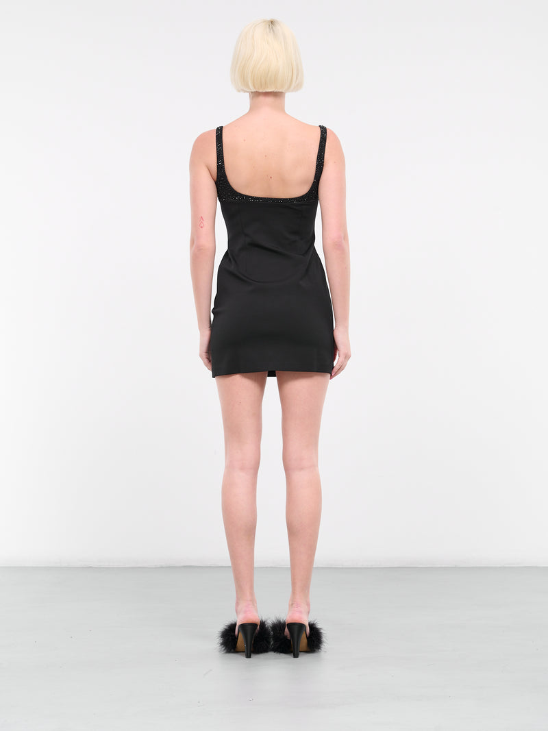 Bria Mini Dress (D-367-BLACK-BLACK)
