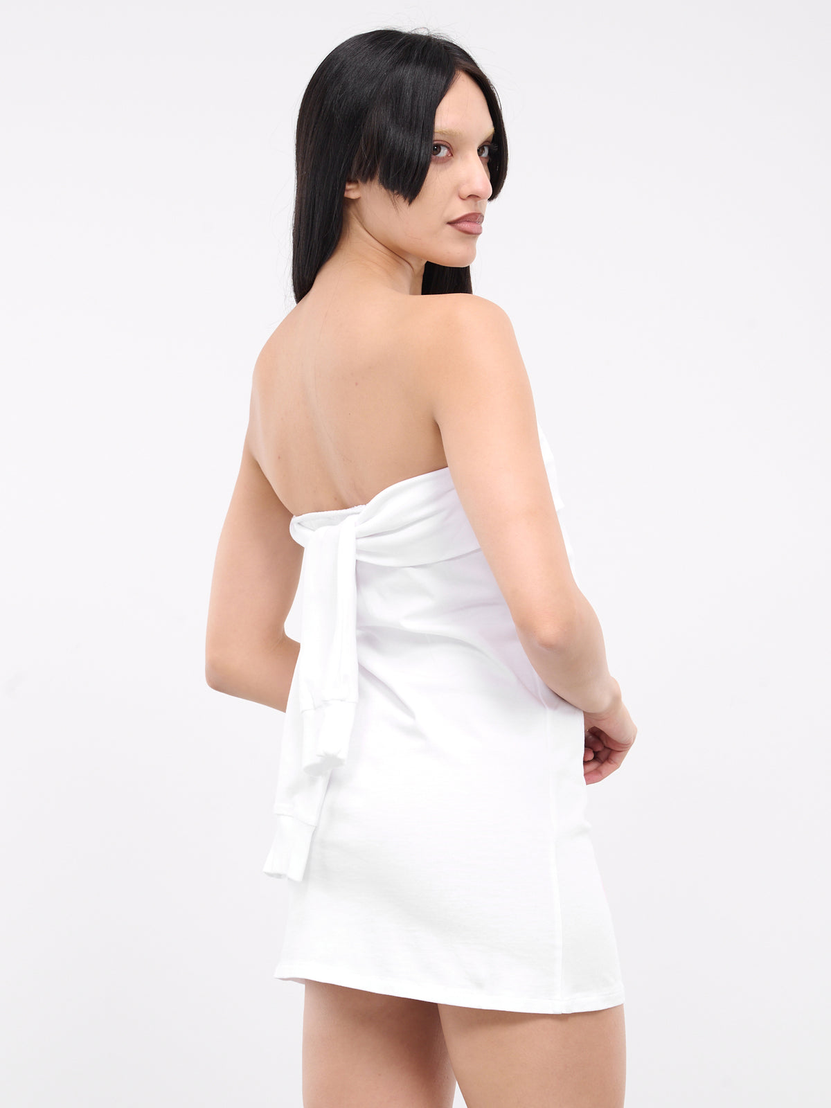 Allina T-Shirt Mini Dress (D001-WHITE)