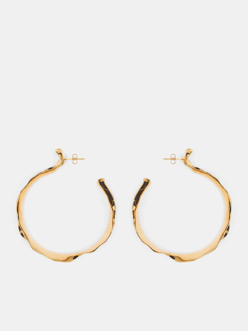 Sterling Silver Daimon Hoops (D05-G-DAIMON-HOOPS-GOLD)