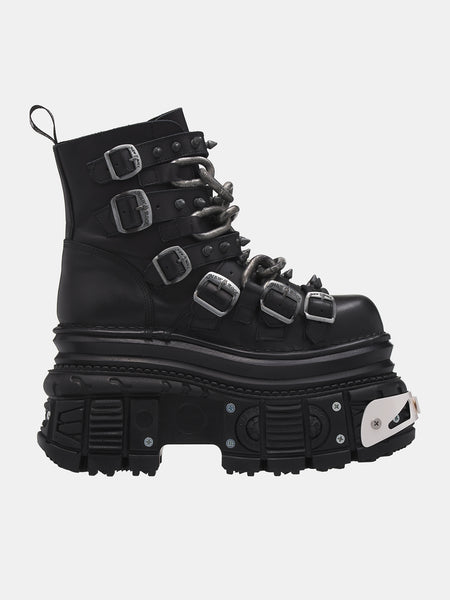 【2025A/W新作★送料無料】 D2NZ716-01-LEATHER-BLACK- 靴